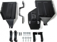 Защита АвтоБРОНЯ для топливного бака и редуктора Mitsubishi Outlander III 4WD 2012-2021