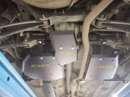 Защита Alfeco для топливного бака Mitsubishi Outlander III 4WD 2012-2021